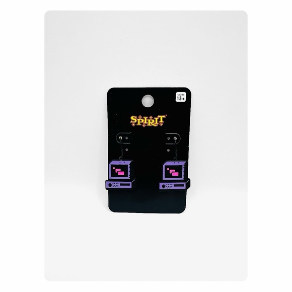 Spirit Jewelry - ★ NWT Spirit Computer Dangling Earrings - Purple/Black ★